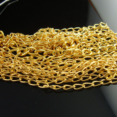 金色铁链 泳金色铁链 饰品链条 金色尾链