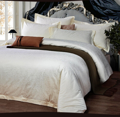 Key-2 Luxury five - star hotel bedding cotton 60 pieces of tribute satin jacquard four sets