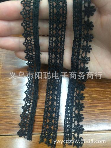 factory direct water soluble lace black lace handmade diy craft jewelry spot