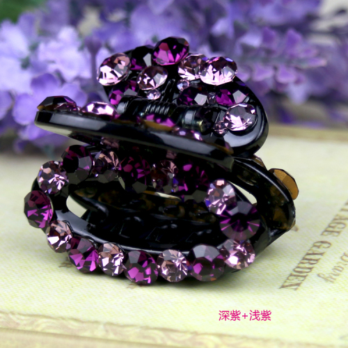 hair accessories headdress brand wholesale czech imported rhinestone oval modeling medium size hair claw barrettes