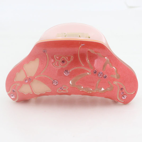butterfly gripper acrylic material color rhinestone pink hair claw animal paw