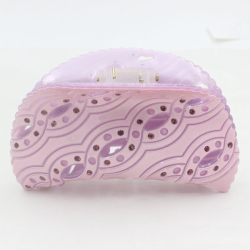 hollow clip acrylic updo light purple one-piece catch wholesale