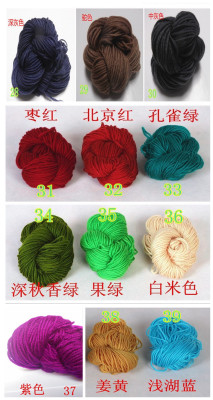 Foreign trade wool acrylic thread real sample color.