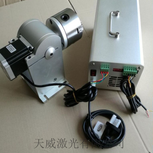 Rotary Axis Laser Machine， Laser CNC Engraving Machine Suitable for Cylindrical Products Supporting Role Rotary Axis