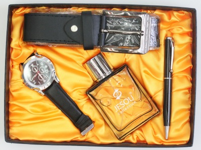 Supply JESOU gift set men s gift set watch set four pieces gift set