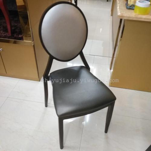 taizhou lishui hotel dining table and chair hotel box chair imitation wooden chair fashion dining room round back chair