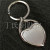 Heart-Shaped Alloy Key Ring Simple Metal Single Row Can Be Customized According to Customer Logo