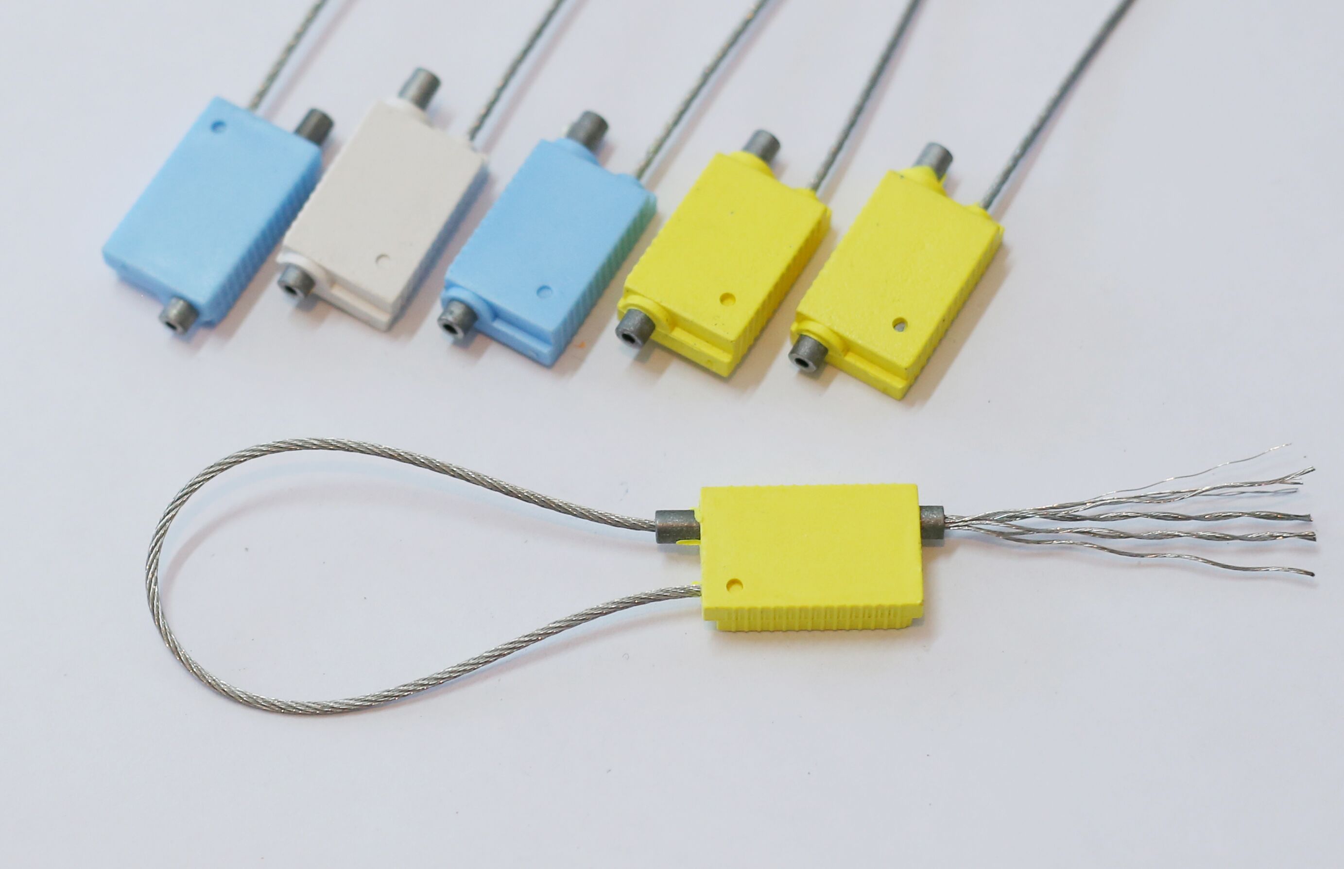 一次性防盗铅封抽紧钢丝封条集装箱铅封锁货柜车运输物流封条