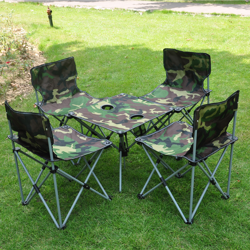 Supply Factory Direct Camo Beach Chair Outdoor Folding Chairs Five