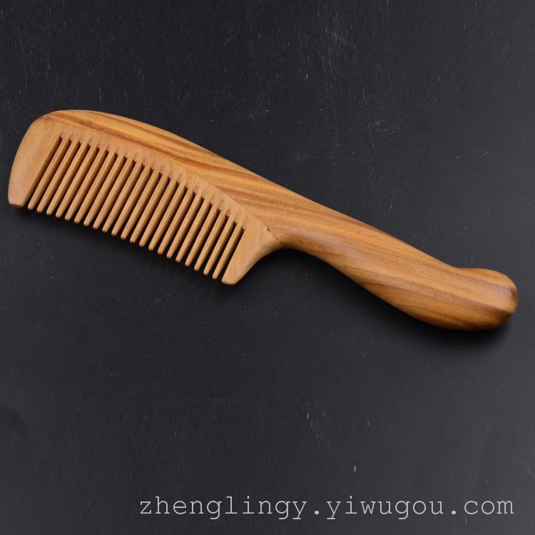 Comb high-end health Green Sandalwood handle comb comb fine send bestie girlfriend
