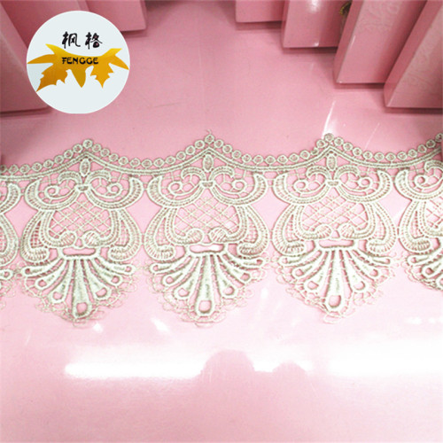 factory direct sales high-end unilateral water soluble embroidery lace clothing edge decoration accessories