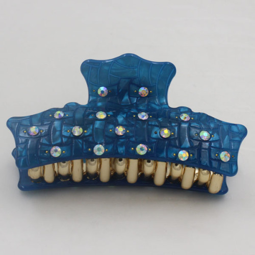 large hairpin gripper bath 9cm blue acrylic gripper geometric figure point drill clip