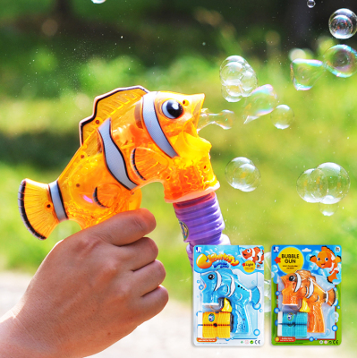 53626 bubble gun explosion selling clown fish Nemo hand blown bubble machine