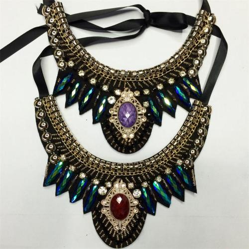 clothing accessories crystal fake collar diamond resin necklace democratic style ornament