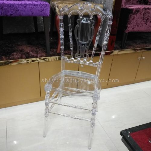 Yiwu Acrylic Bamboo Chair Supply Transparent Bamboo Chair Crystal Chair Outdoor Wedding Chair