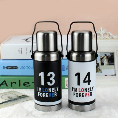 1314 Stainless Steel Mug Cup retro creative student couples thermos thermos warm