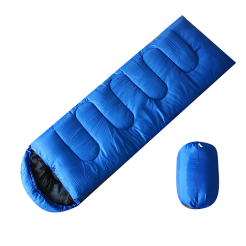 Sled Dog Factory Direct Sales Thickened Warm Windproof Cold-Proof Envelope Hooded Sleeping Bag Camping Sleeping Bag 2.4kg