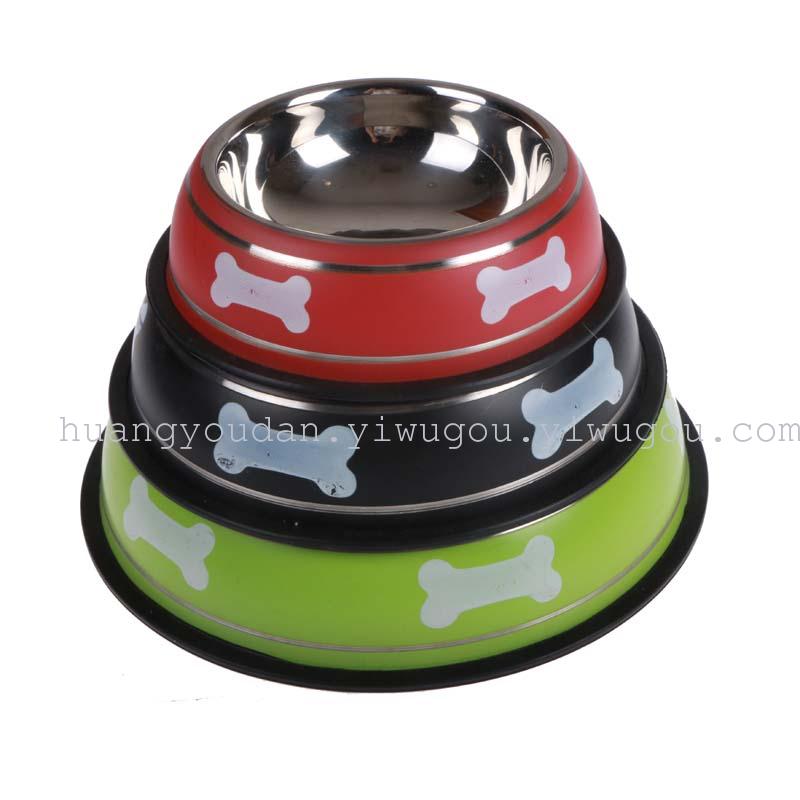 colorful dog bowls