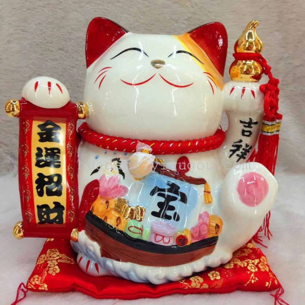 high-grade money cat ornaments shop felicitous wis