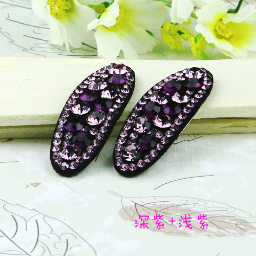 korean style oval exquisite bb clip colors complete simple large style