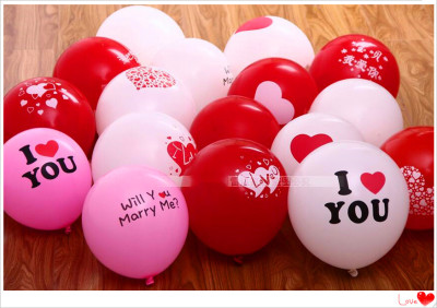 Romantic wedding decoration necessities color latex balloons