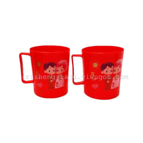 love in the heart red pair cup festive wedding cup wedding supplies rs-2890