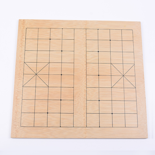 New Style Bamboo Two-Sided Chessboard Solid Wood Chessboard 1cm Bamboo Chessboard Checker Board Wholesale