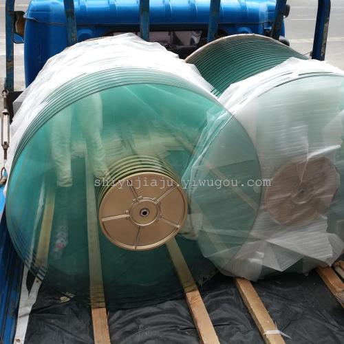 Shanghai Star Hotel Banquet Tempered Glass Turntable Paint Glass Aluminum Alloy Base Plate Turntable
