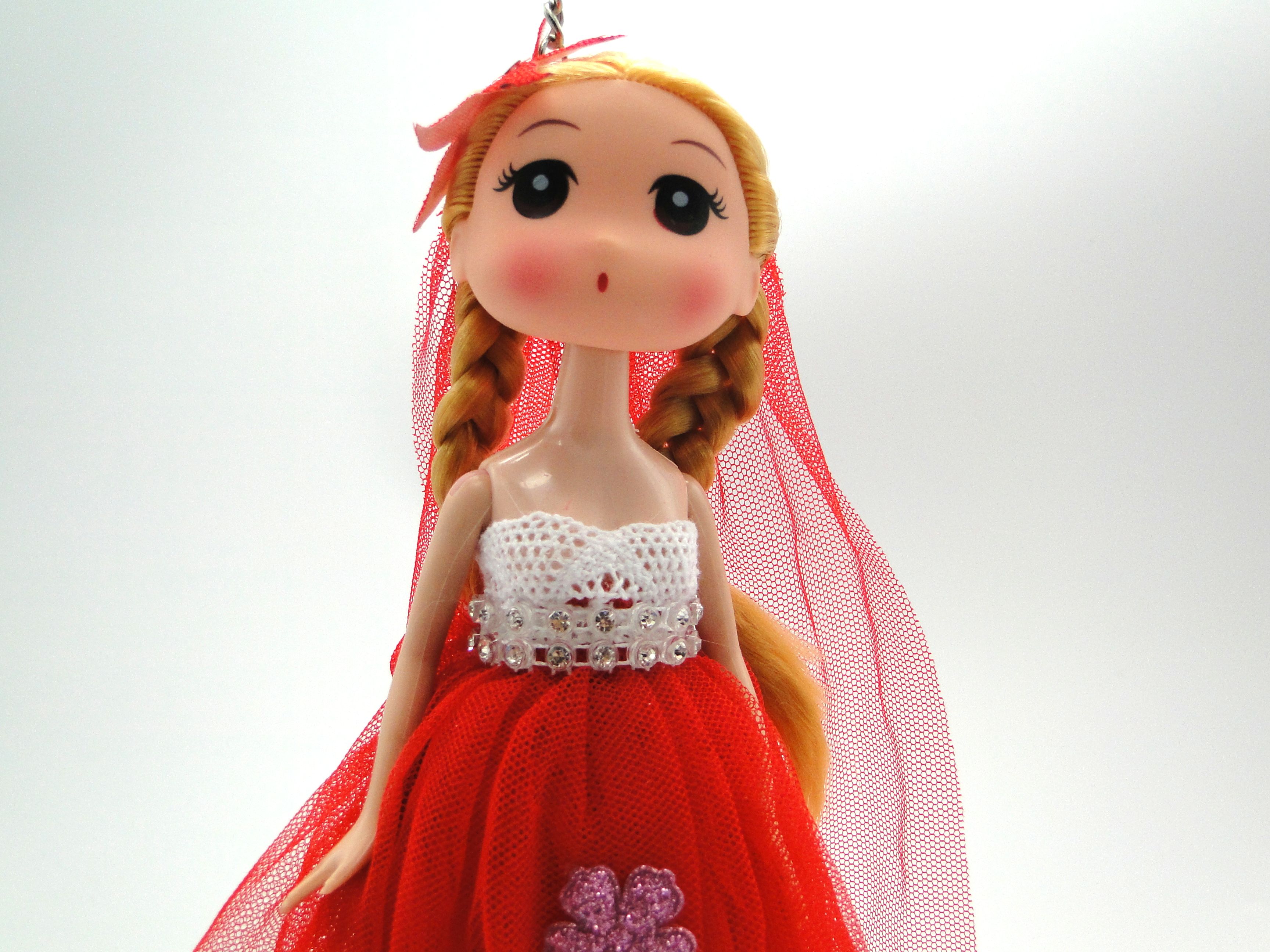 26厘米婚纱娃娃蛋糕烘焙装饰品公主女孩迷糊娃娃—裙花