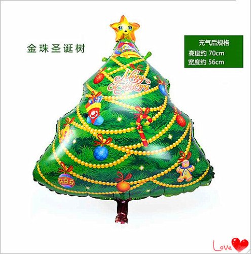Santa Claus， Christmas Tree， All Kinds of Christmas Aluminum Balloon