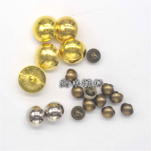 Mushroom Buckle Wholesale Electroplating Plastic Bald Button Clothing Button Foot Cufflink