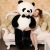 Giant panda doll, doll, plush toy panda Po panda national treasure toy