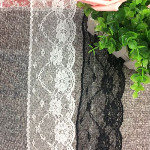 Nylon Non-Elastic Lace White Black Optional for Clothing Accessories