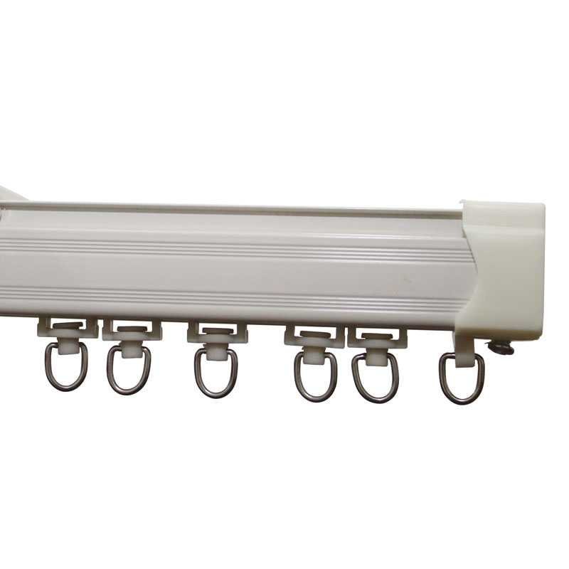 Supply The Quiet Aluminum Curtain Track Straight Rail Curtain Rod