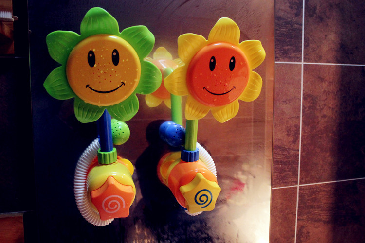 sunflower shower bath toy