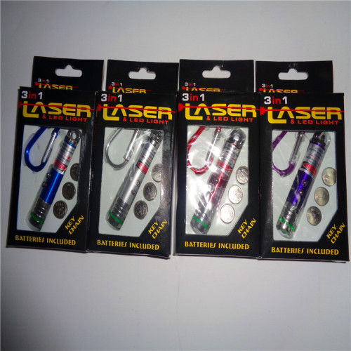 children plastic toy flashlight gift led keychain night light luminous pendant flash laser light
