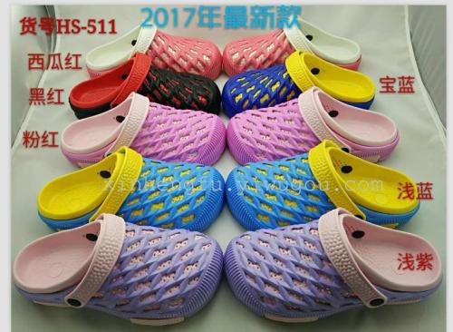 factory direct sales 2023 main two-color garden hole shoes lovers shoes