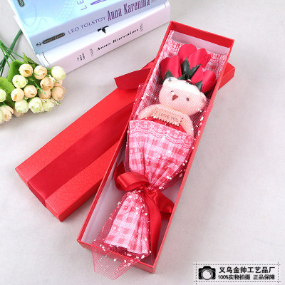 Birthday gift girl romantic creative soap rose gift box
