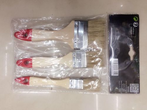 Factory Direct Sale Wooden Handle Red Tail 3Pc Brush