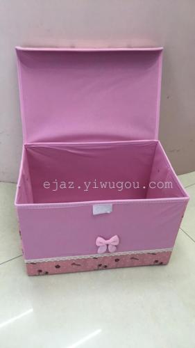 Factory Direct Pink Cherry Covered Storage Box Storage Box Storage Box Storage Box Small Size