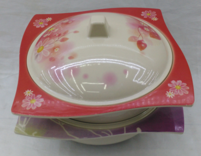Tureen mi-amine tableware imitation porcelain bowl fruit tray tray tray Tureen mei-na stock manufacturers direct sales