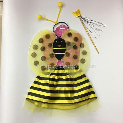 Insect bee butterfly wings four pieces, children's performance props, holiday supplies