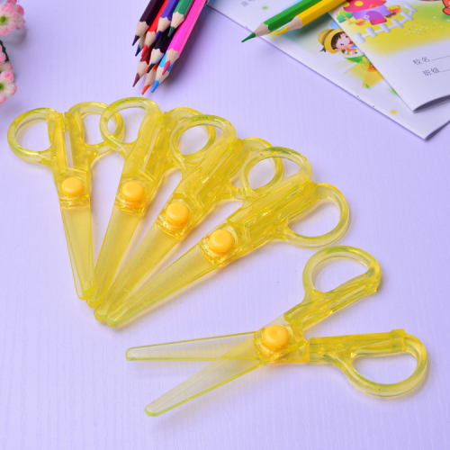 Factory Direct Children‘s Safety Scissors Plastic Scissors Student Manual Scissor