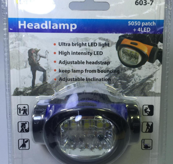 603-7 LED 3AAA light ribbon suction card battery lamp