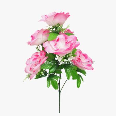 Direct selling flowers flowers Tomb-sweeping Day worship 7 sweetheart roses wholesale supplies Wang simulation