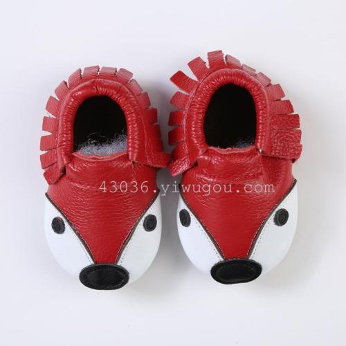 Popular Leather Embroidered Non-Slip Glue Bottom Baby Toddler Shoes Baby Shoes Pumps