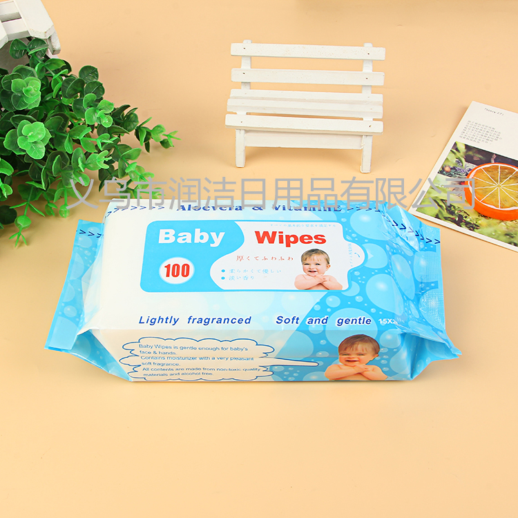 Supply Korean foreign trade baby wipes Korean baby wipes 100pcs
