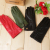 Ladies' leather gloves fall/winter warm with fleece and heavy touch screen gloves