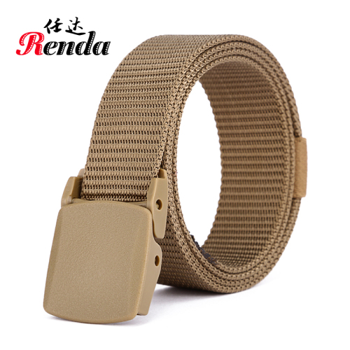 Canvas Belt Men‘s Canvas Belt Youth Casual Belt Outdoor Pants Belt Anti-Allergy Real Nylon Belt Men