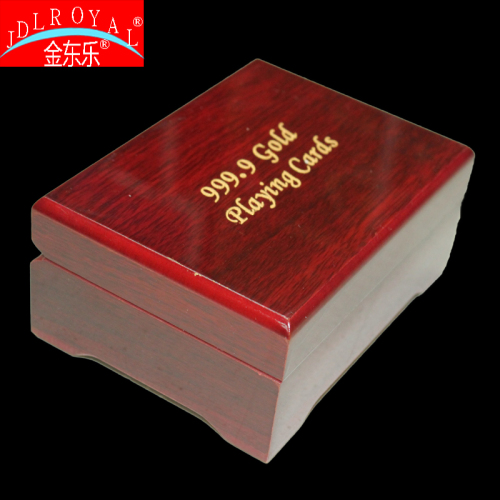 Boutique Wooden Box Gold Foil Poker Small Gift Box Factory Direct Sales